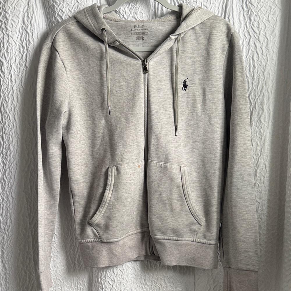 Polo by Ralph Lauren Light Gray Zip-Up Men's Sweater